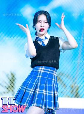 新款舞Stayc韩国女团体同风格子韩国蹈啦队队啦啦队表演服啦装歌