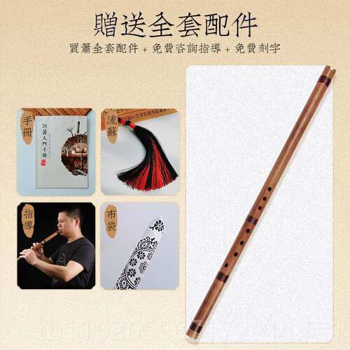 新款楚吟 苦竹器洞精通口整支箫制短箫FG调专业演奏正反手乐成人