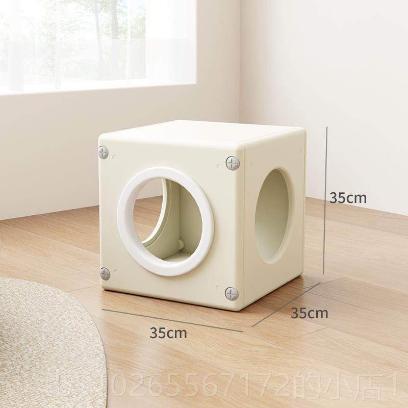 新款爪墅冬道季保暖四季用猫隧猫避房子猫咪躲屋通封闭式猫洞猫屋