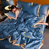 床单床笠被套 轻奢件三四套冰丝上用风品丝滑裸睡春夏季 新款 欧床式