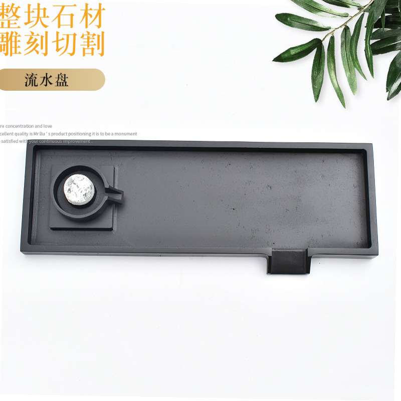 简约创意假山石槽小鱼缸循环鱼池喷水流水器水景摆件装饰造景配件