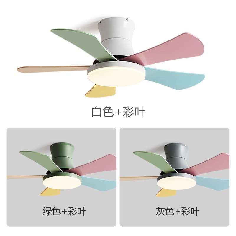 欧式智能卧室儿童风扇灯餐厅吊扇灯家用客厅灯扇一体吸顶电风扇灯