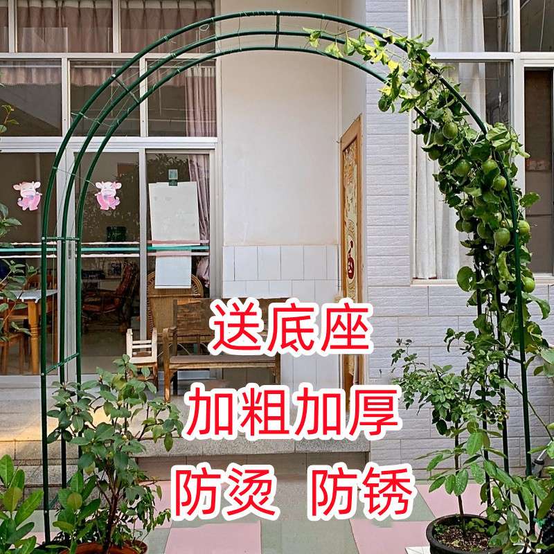 拱门花架爬藤架花园月季蔷薇花支架铁艺植物架户外花门庭院葡萄架