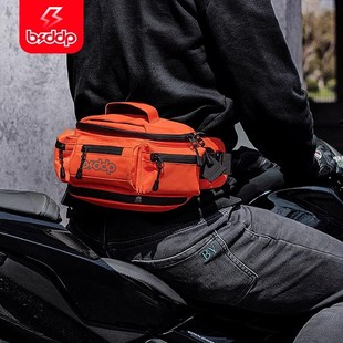 腰包摩托车骑行胸包机车装备骑士斜挎包男女防水夜光大容量背包B2