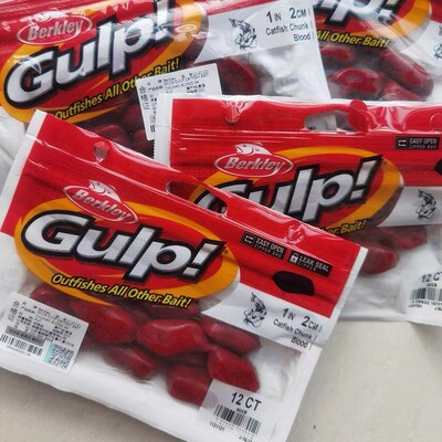 贝克力血块猪肝Gulp活能饵诱鱼400倍红鲳鲈鱼笋壳叉尾鮰鲶鱼假饵