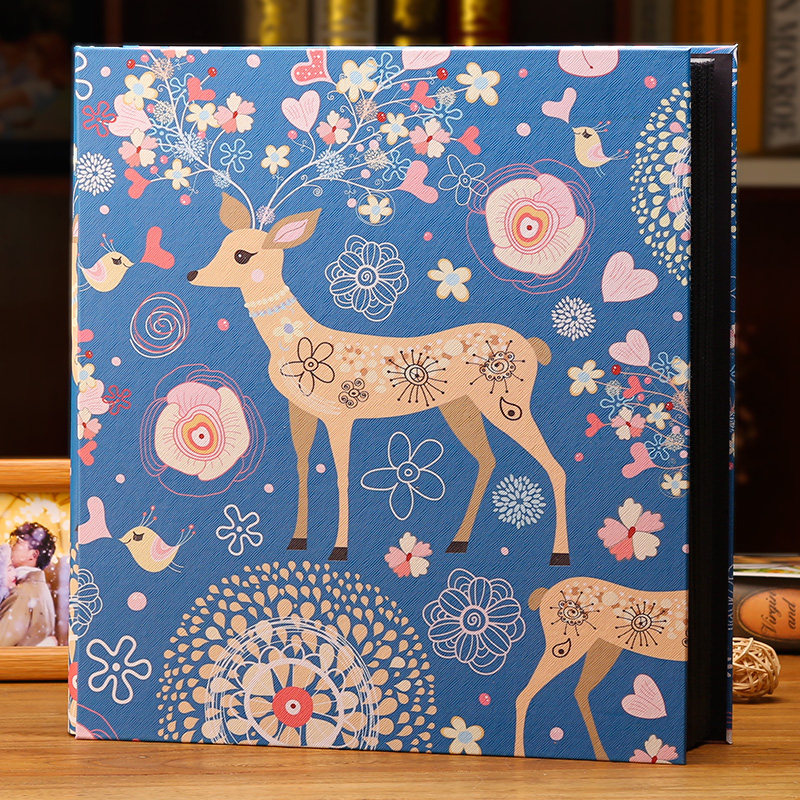 6寸1000张 过塑照可放皮质相册影集相册本纪念册插页式大容量家庭