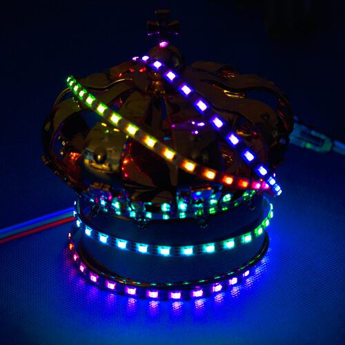 窄板4MM板宽幻彩灯条WS2812rgb2020窄灯带led1米120灯幻彩软灯带