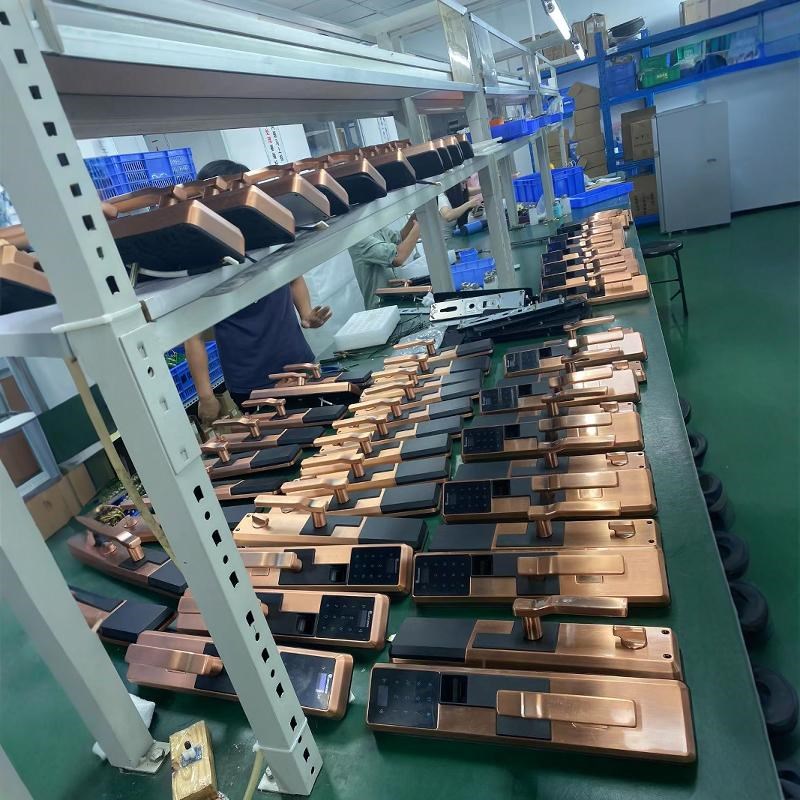 指纹密密码智能锁新款入户门家锁防盗门用码电感应锁子锁电子锁