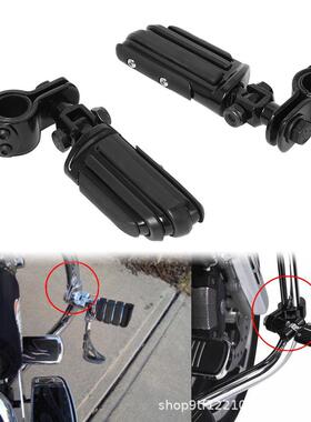 适用哈雷Sportster XL883 1200改装后脚踏 固定支架总成 乘客脚踏