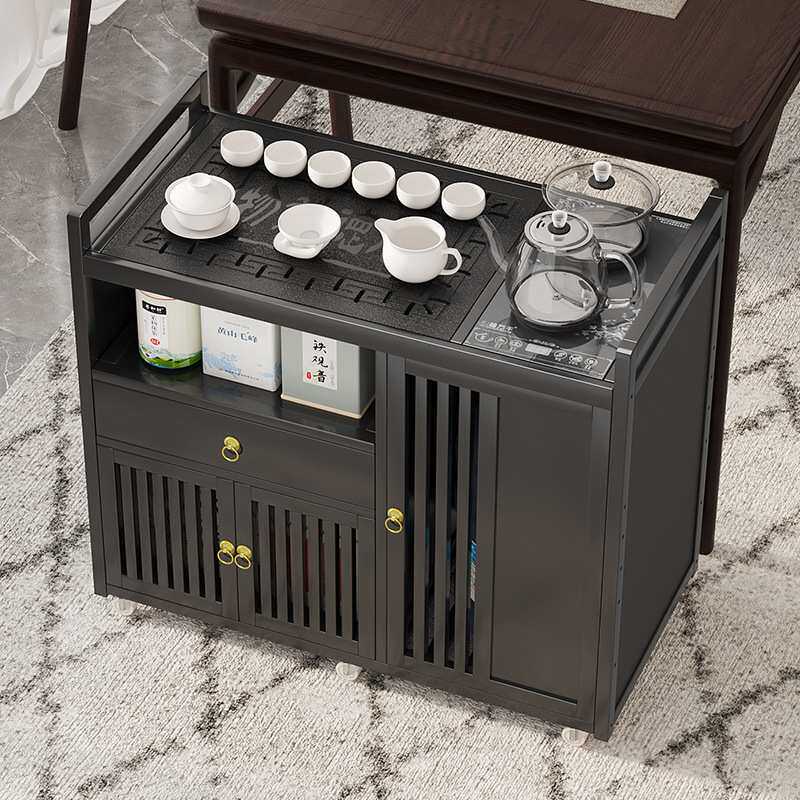 移动小茶桌茶台家用实木茶桌子茶车茶盘烧水壶一体茶水柜茶具套装