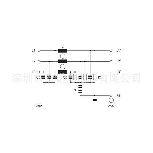 SCHAFFNER夏弗纳802564-SF带M4螺钉30A EMC 滤波器FN3025HL-30-71