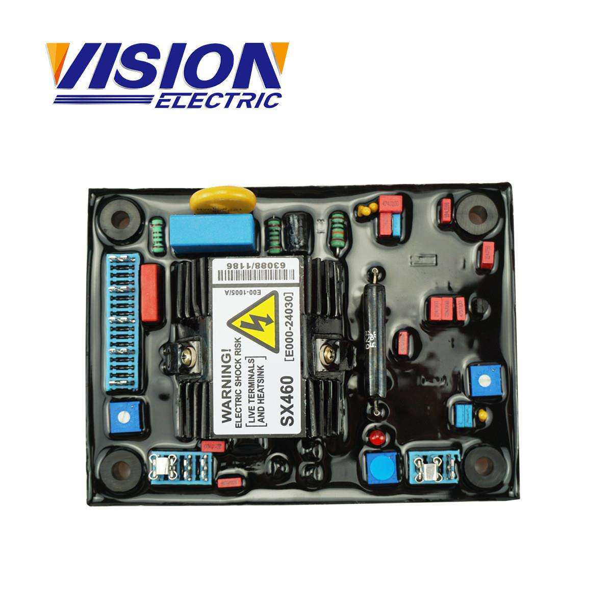 SX460A发电机自动电压调节器稳压器红色电容AVRSX460-A散热器