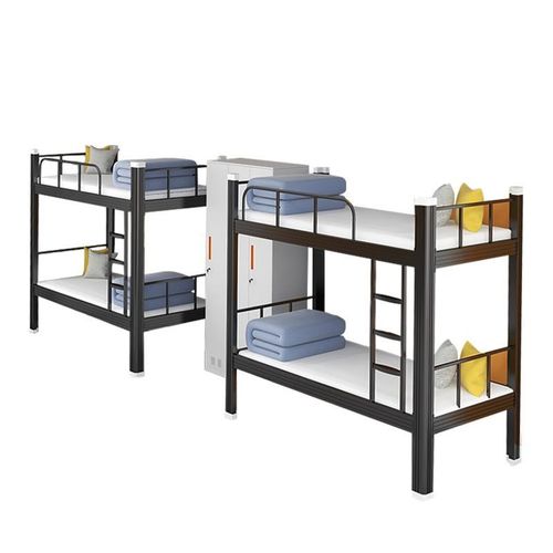 员工宿舍寝室双层高低床学生公寓铁架床上下铺铁床工地铁艺架子床