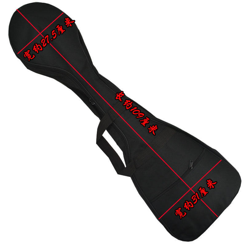 马头琴包黑色牛津布轻体收纳包加厚防水防潮琴袋子携带方便可背提