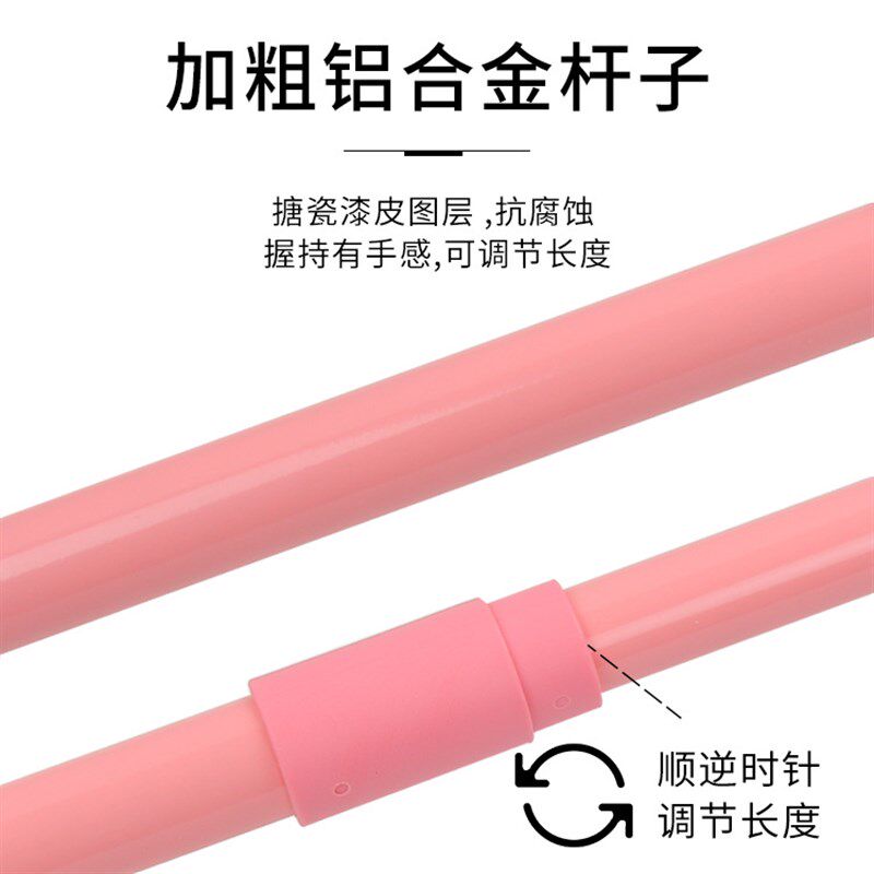 平板拖把粘贴式伸缩尘推擦瓷砖超细纤维吸水不易掉毛夹布家用