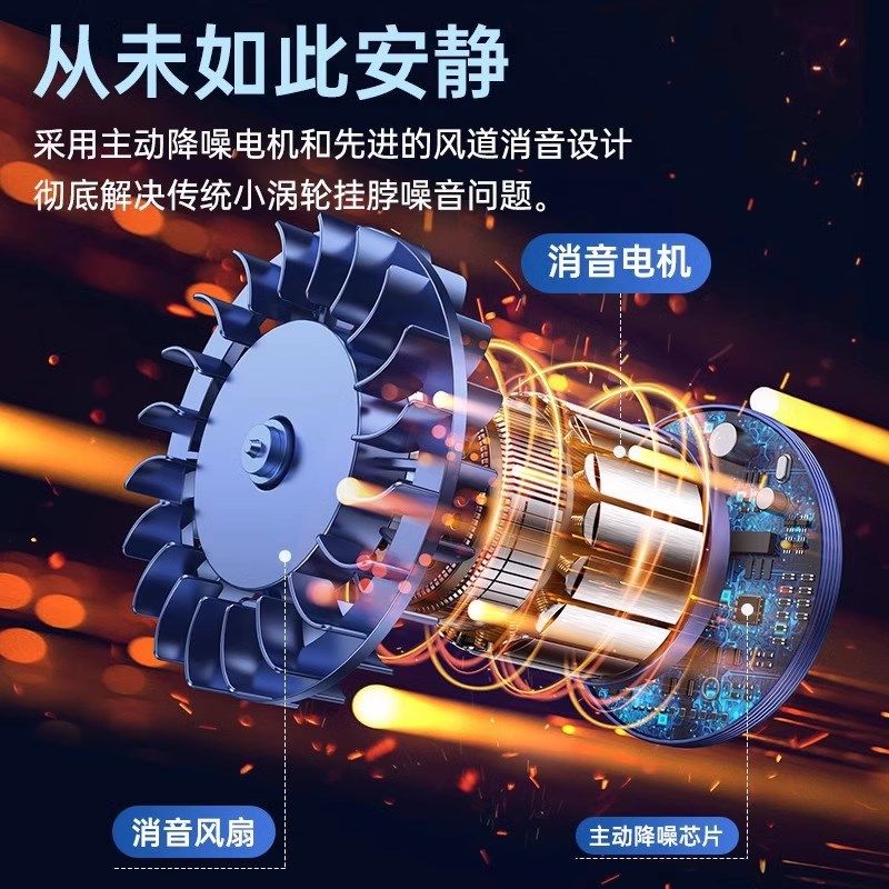 挂脖风扇便捷式随身小风扇迷你小型usb充电无叶静音大风力空调扇