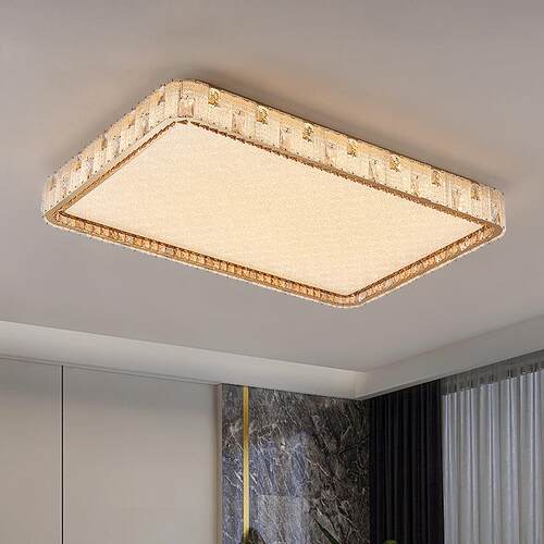 圆形led水晶灯现代简约2024新款客厅灯餐厅卧室灯家用轻奢吸顶灯