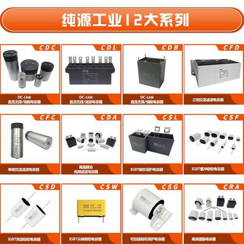 纯源CDC 2400uF/1000V厂家 汽车充电桩充电机车DC-Link 电容器