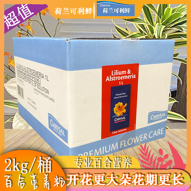 百合营鲜用荷兰可利鲜鲜花保养剂百合伴侣百合桶百合专粉水培剑兰
