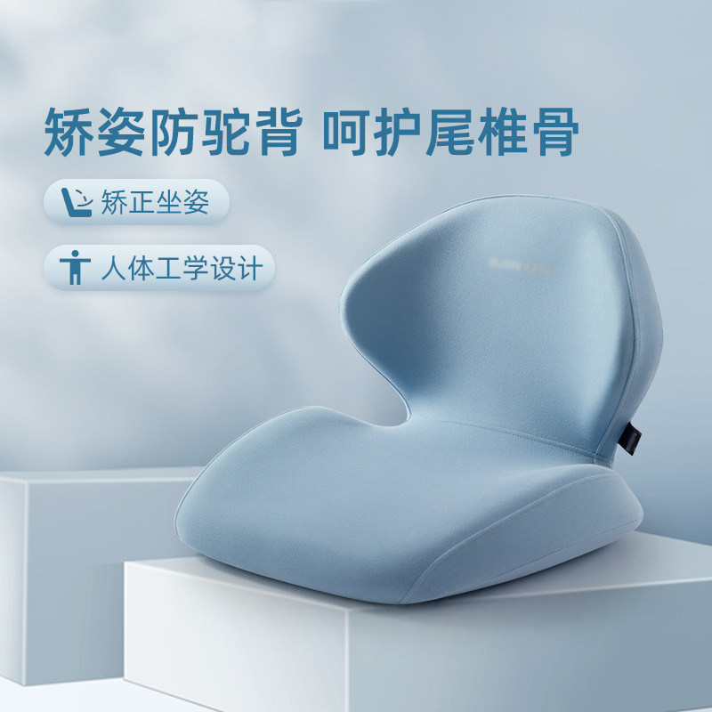 学生坐垫椅背一体垫儿童增高矫正坐姿宿舍座靠子椅式护腰靠垫久坐