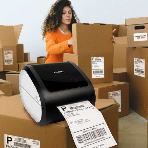 AIMO Thermal label printer 4*6 shipping label printer D520BT