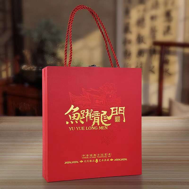 鱼跃龙门镂空玉璧摆件家居玄关酒柜玉盘圆盘书房办公室摆盘摆饰