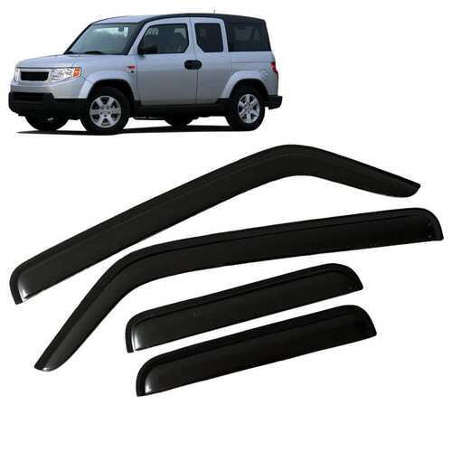 适用本田Honda Element 2003-2011晴雨挡侧窗导流板雨眉加厚注塑