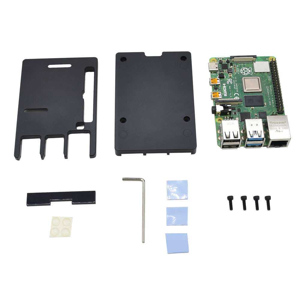 树莓派4B铝合金外壳Raspberry Pi 4代 CNC 散热铝合金盒子