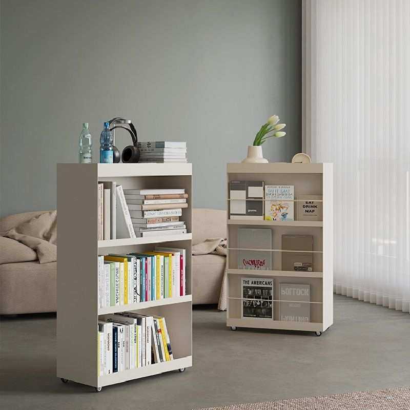 家用客厅落地简易书架儿童学生书柜移动收纳置物架卧室多层带轮,模玩/动漫/周边/娃圈三坑/桌游,模型制作工具/辅料耗材,淘宝优惠券,粉丝福利购,淘宝优惠卷