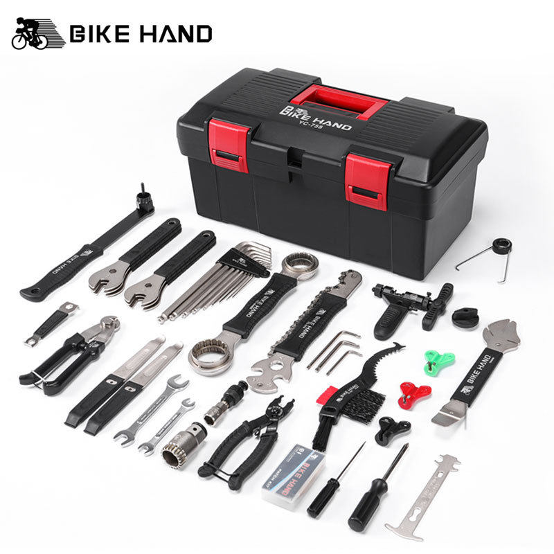 BIKEHAND自行车修车工具修理箱套装修理山地车工具骑行装备YC-758