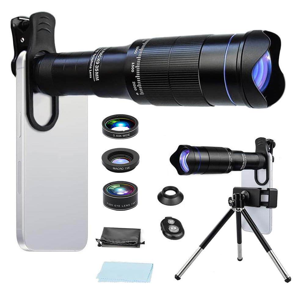 40x手机长焦镜头全金属4k高清一万米外置通用拍照变焦单筒望远镜