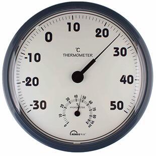 Mingle/明高TH306大表盘室内温湿度计温湿度挂表清晰大屏300MM