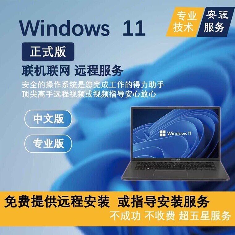 正式版win10专业版电脑做系统重装windows11家庭远程更新升级安装