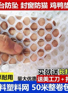 新款网格片网片软硬围栏网胶网格网 塑料 养殖塑胶小孔家用小