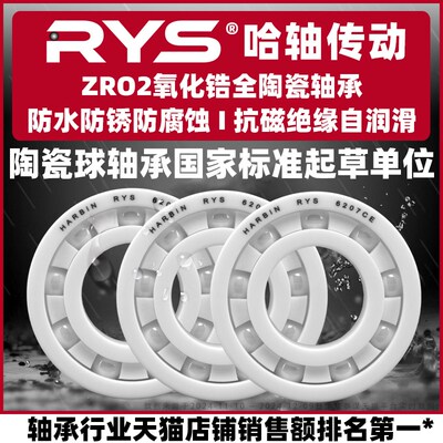 RYS 氧化锆全陶瓷轴承 6200 6201 6202 6203 6204 6205 CE 2RS