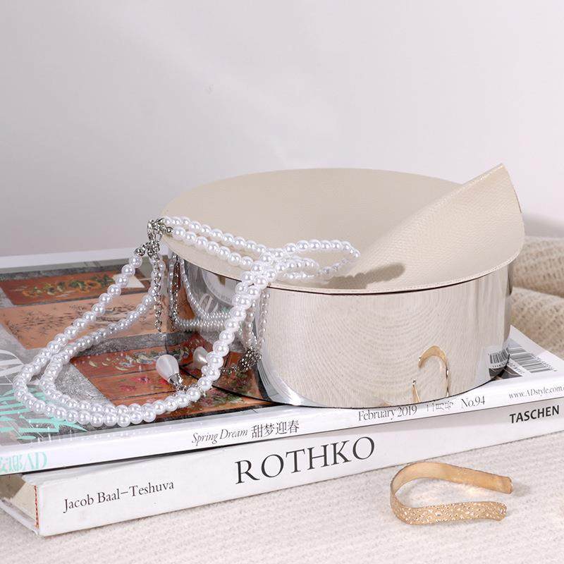现代轻奢高端皮革金属首饰盒装饰收纳盒储物罐样板间卧室软装摆件,模玩/动漫/周边/娃圈三坑/桌游,模型制作工具/辅料耗材,淘宝优惠券,粉丝福利购,淘宝优惠卷