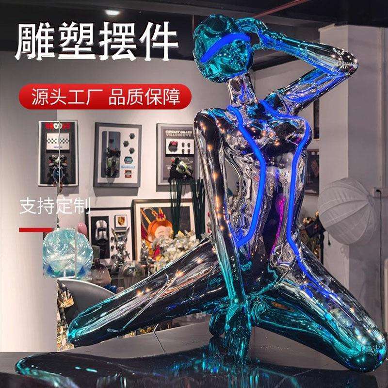 空山基摆件未来机械姬女神雕塑发光人物模型连锁发廊酒吧KT麦太保