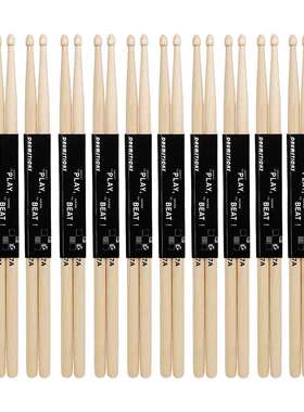 打击乐器12对5A架子鼓鼓棒7A枫木鼓棒爵士鼓鼓槌鼓棍练习演奏鼓锤