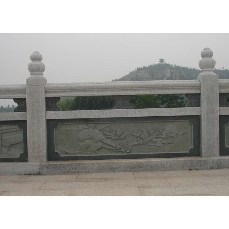 桥面石雕护栏柱厂家 阳台石材花瓶柱制作价格 河流石造葫芦栏杆图