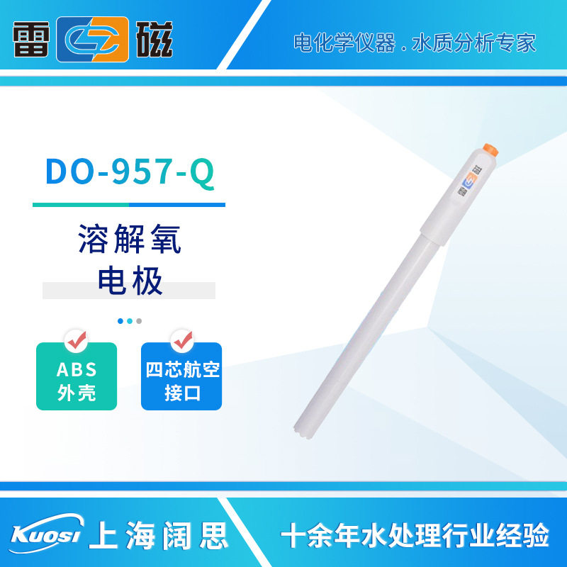 上海雷磁溶解氧电极DO-957-Q溶氧仪传感器探头DO-958-BFS/958-Q