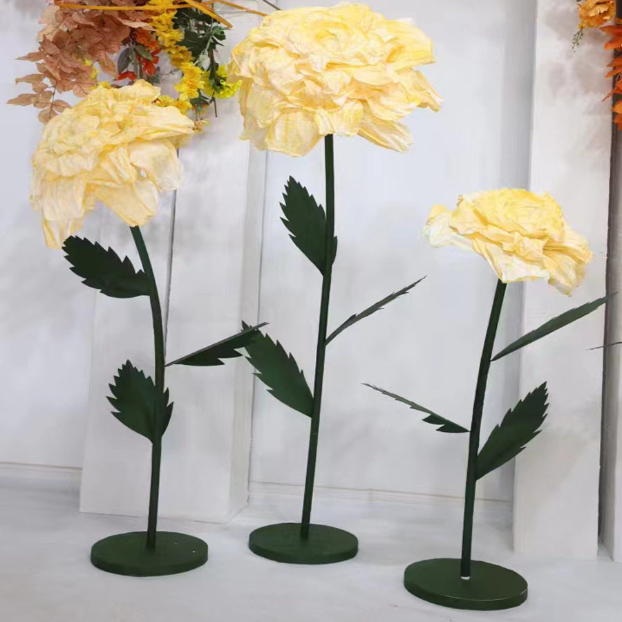 卷边花三件套卷边花卷边仿真花背景花Curlededgeflower