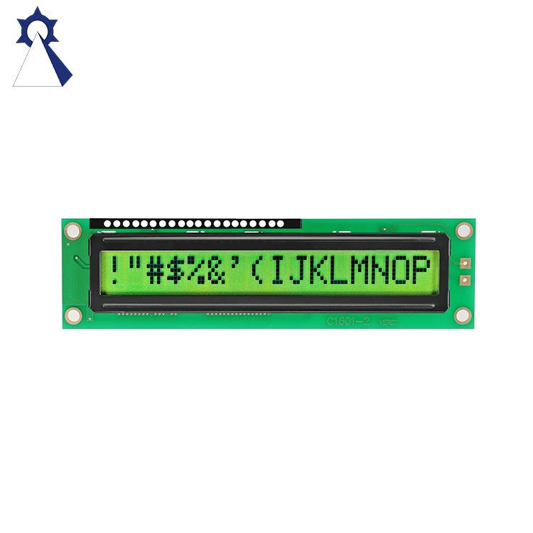 LCD 显示屏 C1601-2 定制 STN 工业级 液晶模块 黄绿膜