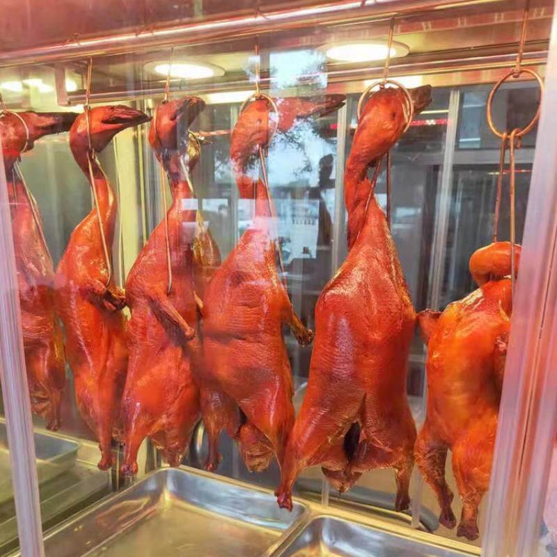 商用烤鸭烧鸭保温箱脆皮五花肉加热保温柜烧腊烧鹅烧鸡热风展示柜