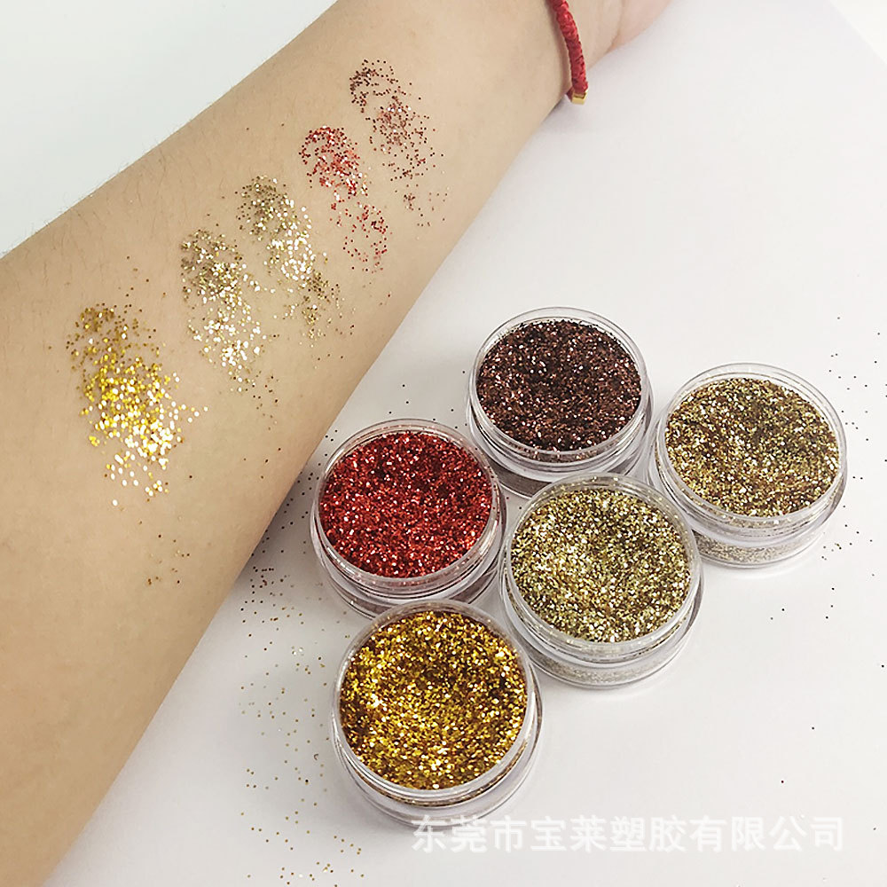 可降解金葱粉工艺品用镭射彩妆装饰品闪粉uv滴胶用金粉亮闪粉批发