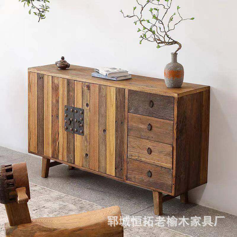 玄关柜实木餐边柜老榆木储物柜侘寂风门厅柜民宿酒店茶馆柜子,电子元器件市场,其它元器件,淘宝优惠券,粉丝福利购,淘宝优惠卷