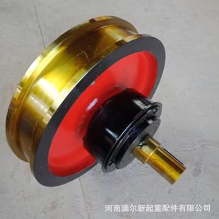 按图纸制作 起重机械车轮组 行吊配件行走轮 55号铸钢行车轮