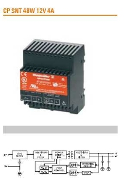 魏德米勒 CP SNT 48W 12V 4A 直流电源 稳压电源8754970000