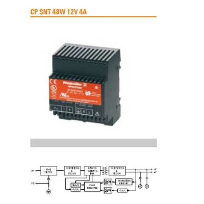 魏德米勒 CP SNT 48W 12V 4A 直流电源 稳压电源8754970000