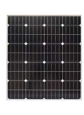 鑫普光单晶太阳能玻璃板18V100W白色背 接线盒带0.9米线接mc4接头