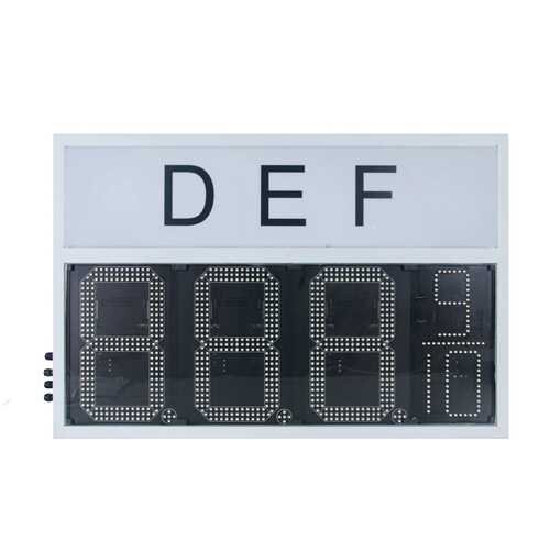 LED油价牌 白色户外防水箱体带白色DEL背光源LED显示屏数字看板